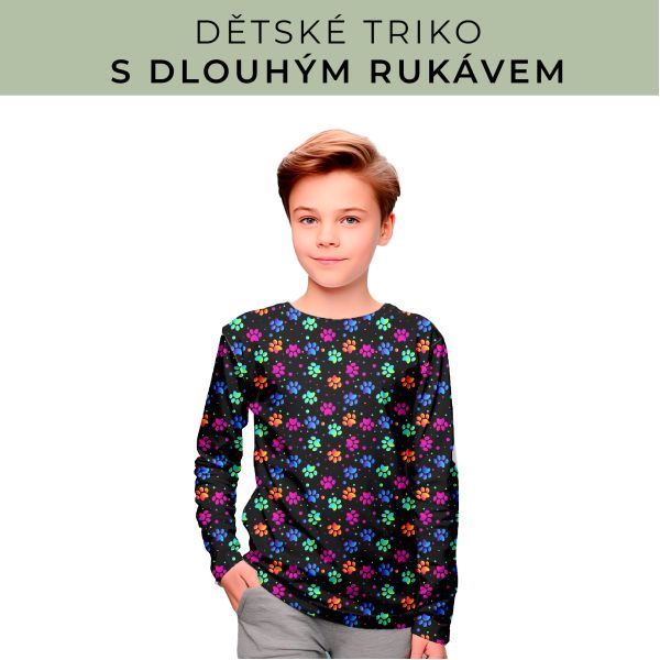 DĚTSKÝ střih - triko dlouhý rukáv