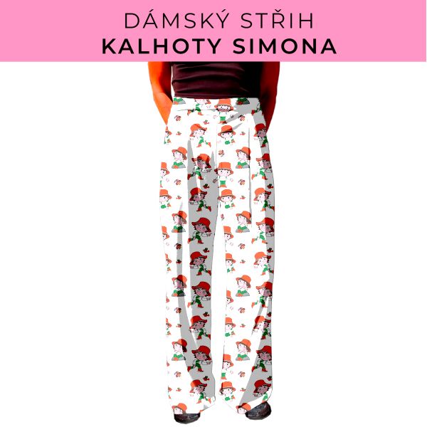 Dámský střih - kalhoty Simona