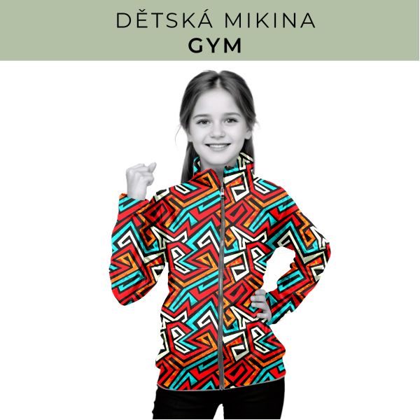 Dětská střih - mikina GYM