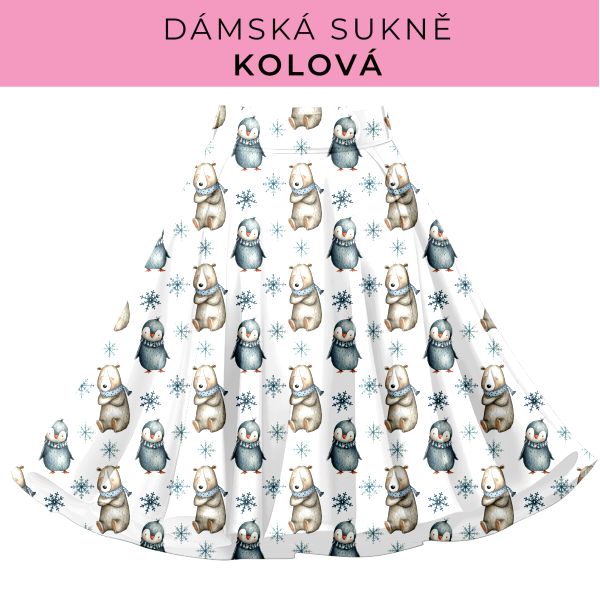 DÁMSKÝ střih - Kolová sukně