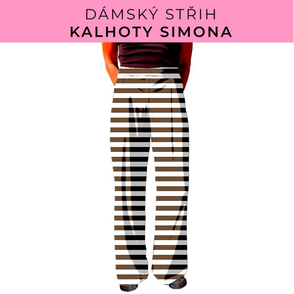 Dámský střih - kalhoty Simona