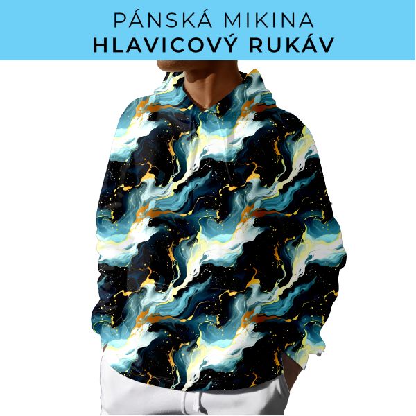 PÁNSKÝ střih - mikina s kapucí