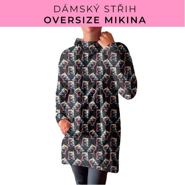 DÁMSKÝ střih - Oversize mikina