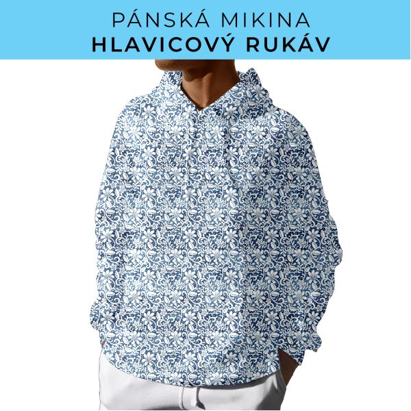 PÁNSKÝ střih - mikina s kapucí