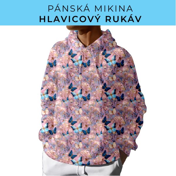 PÁNSKÝ střih - mikina s kapucí