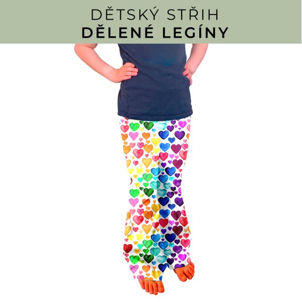 Dětský střih - Dělené legíny