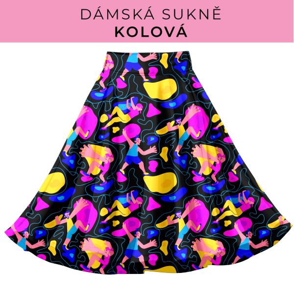 DÁMSKÝ střih - Kolová sukně