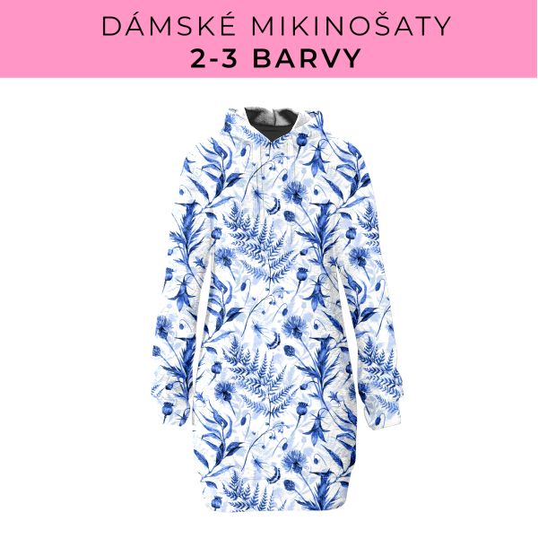 DÁMSKÝ střih - Mikinošaty 2-3 barvy