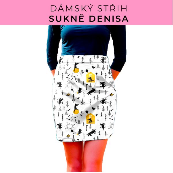 Dámský střih - Dámská sukně Denisa