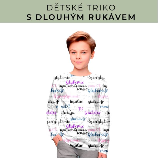 DĚTSKÝ střih - triko dlouhý rukáv