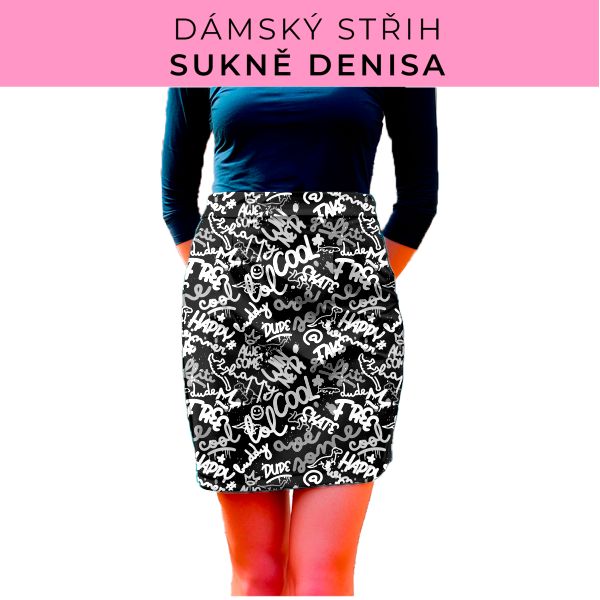 Dámský střih - Dámská sukně Denisa