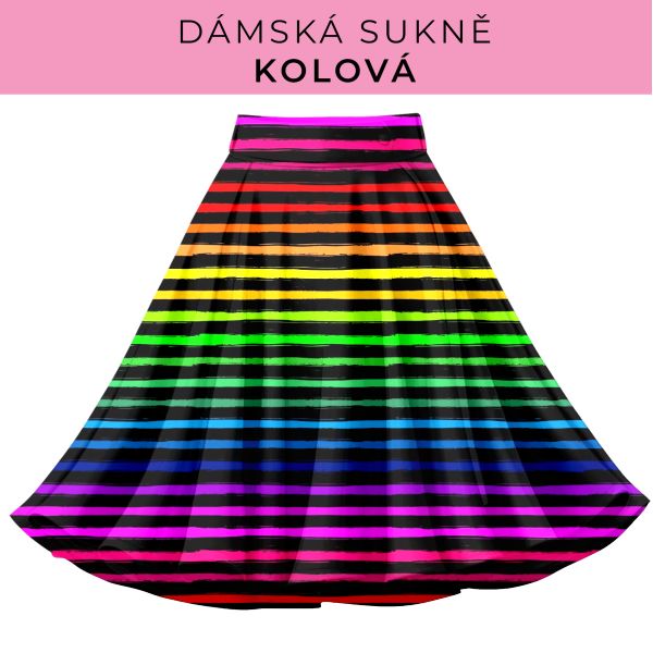 DÁMSKÝ střih - Kolová sukně