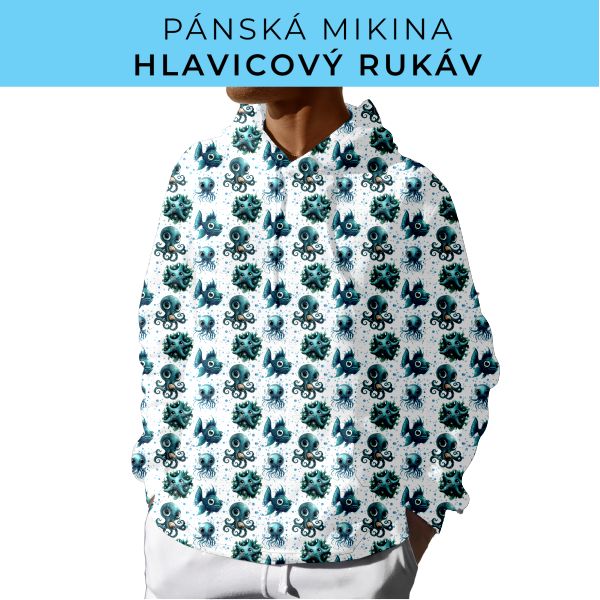 PÁNSKÝ střih - mikina s kapucí