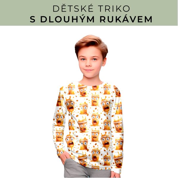 DĚTSKÝ střih - triko dlouhý rukáv