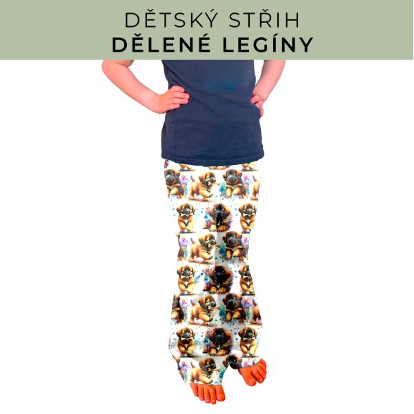 Dětský střih - Dělené legíny