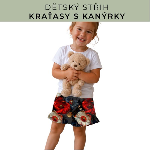 Dětský střih - Kraťásky s kanýrkem