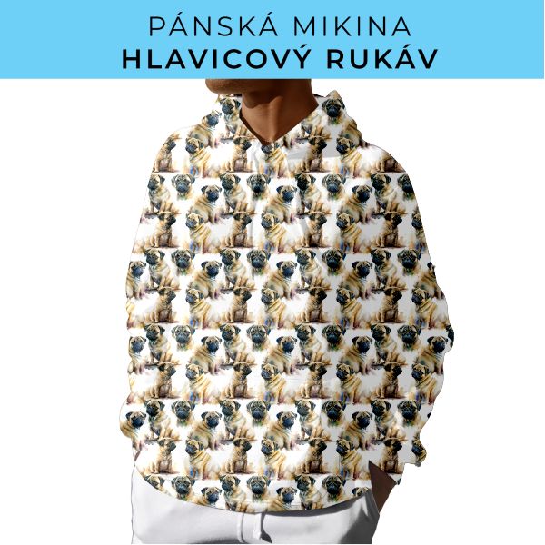 PÁNSKÝ střih - mikina s kapucí