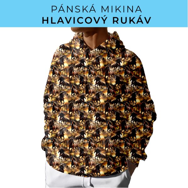 PÁNSKÝ střih - mikina s kapucí