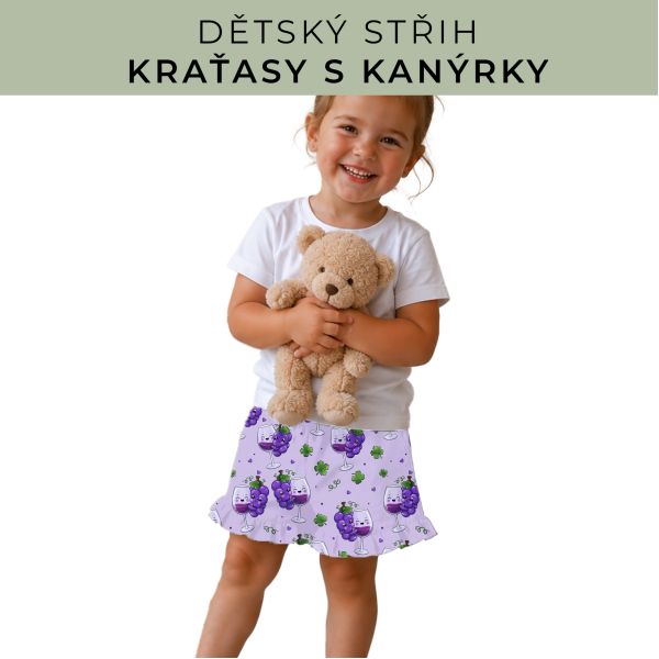 Dětský střih - Kraťásky s kanýrkem