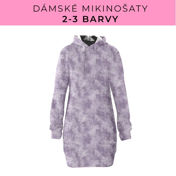 DÁMSKÝ střih - Mikinošaty 2-3 barvy