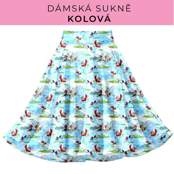 DÁMSKÝ střih - Kolová sukně