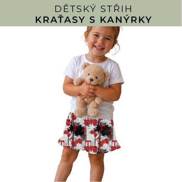 Dětský střih - Kraťásky s kanýrkem