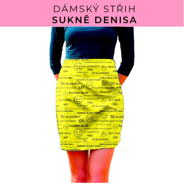 Dámský střih - Dámská sukně Denisa