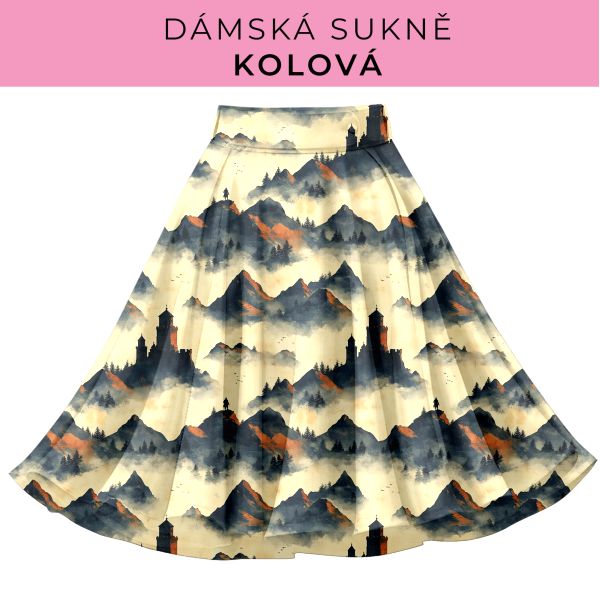 DÁMSKÝ střih - Kolová sukně
