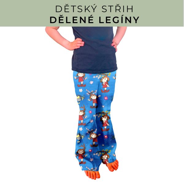 Dětský střih - Dělené legíny