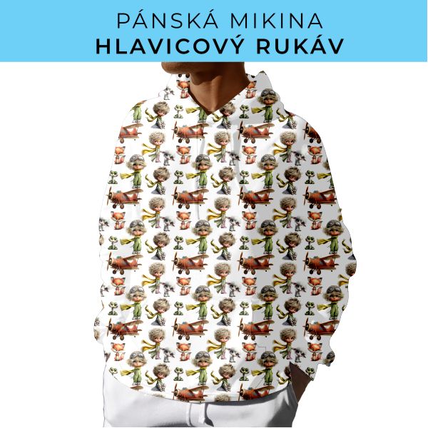 PÁNSKÝ střih - mikina s kapucí