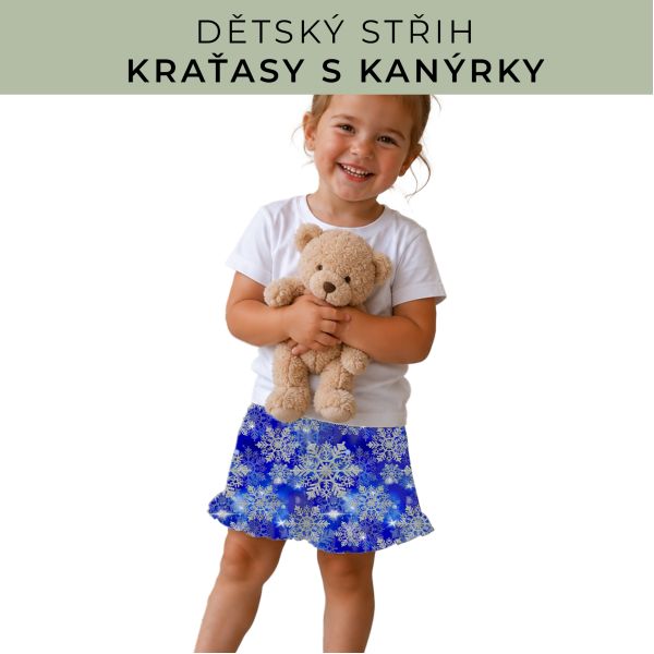 Dětský střih - Kraťásky s kanýrkem