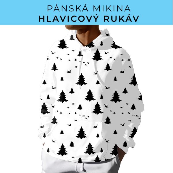 PÁNSKÝ střih - mikina s kapucí