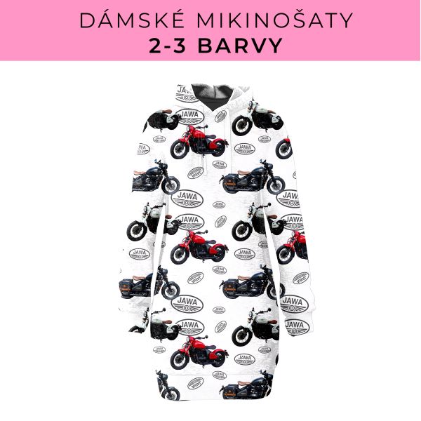 DÁMSKÝ střih - Mikinošaty 2-3 barvy