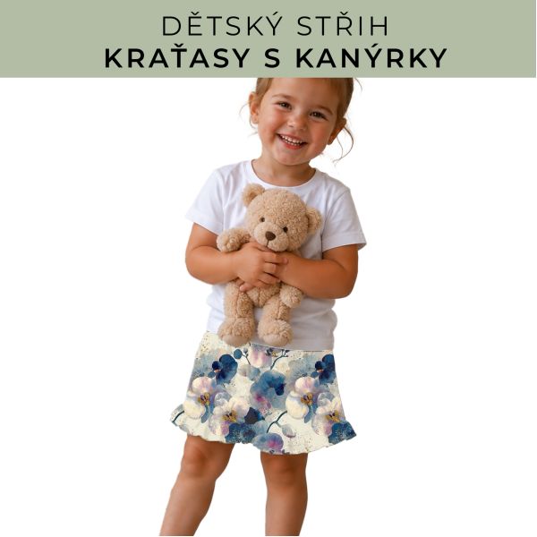 Dětský střih - Kraťásky s kanýrkem
