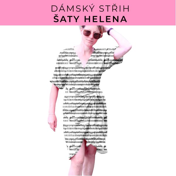Dámský střih na šaty  Helena