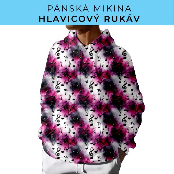 PÁNSKÝ střih - mikina s kapucí