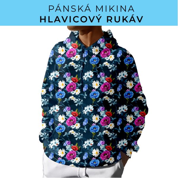 PÁNSKÝ střih - mikina s kapucí