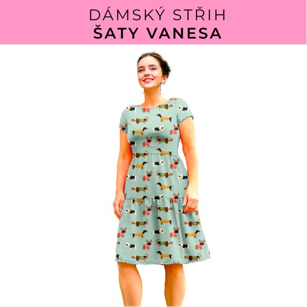 Dámský střih šaty Vanesa