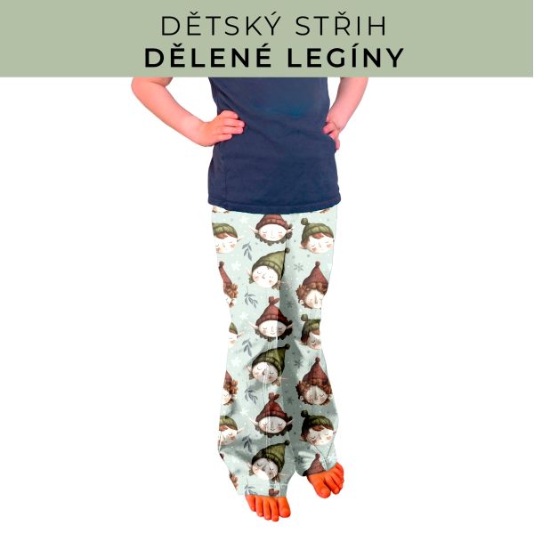 Dětský střih - Dělené legíny