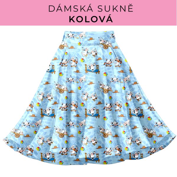 DÁMSKÝ střih - Kolová sukně