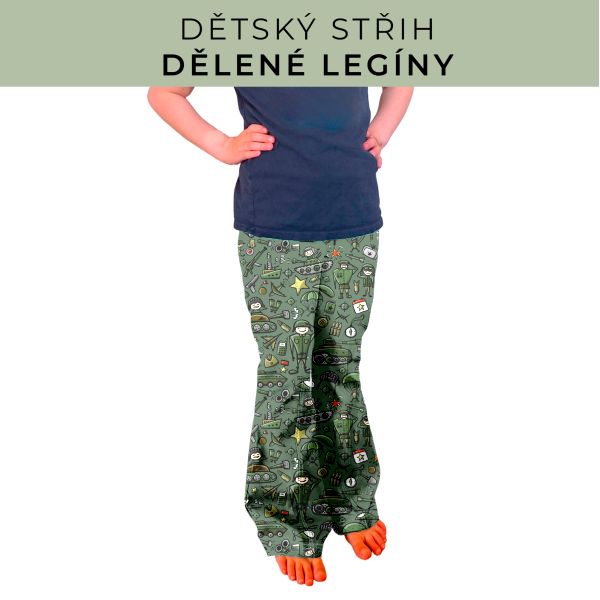 Dětský střih - Dělené legíny