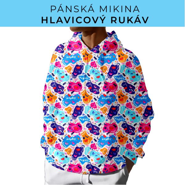 PÁNSKÝ střih - mikina s kapucí