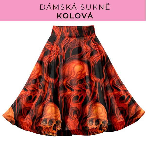 DÁMSKÝ střih - Kolová sukně