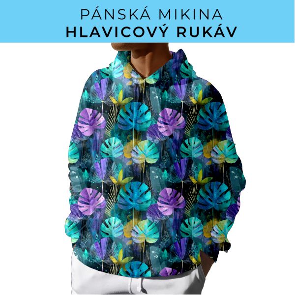 PÁNSKÝ střih - mikina s kapucí