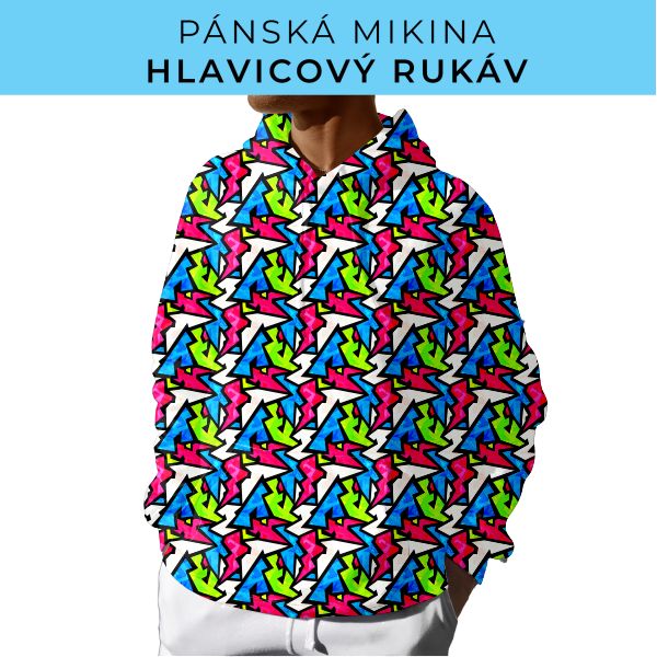 PÁNSKÝ střih - mikina s kapucí