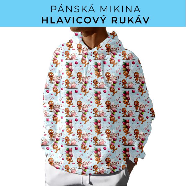 PÁNSKÝ střih - mikina s kapucí