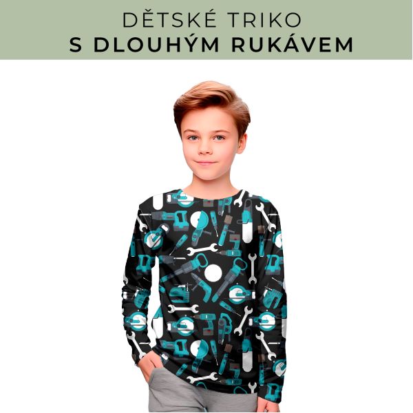 DĚTSKÝ střih - triko dlouhý rukáv