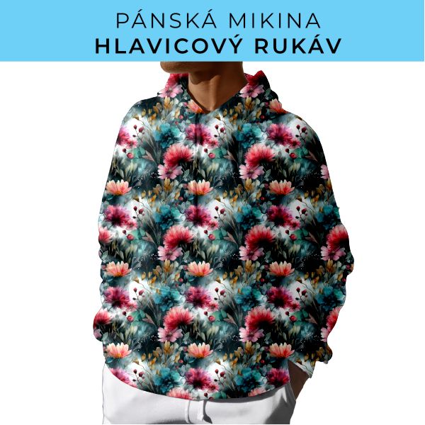 PÁNSKÝ střih - mikina s kapucí