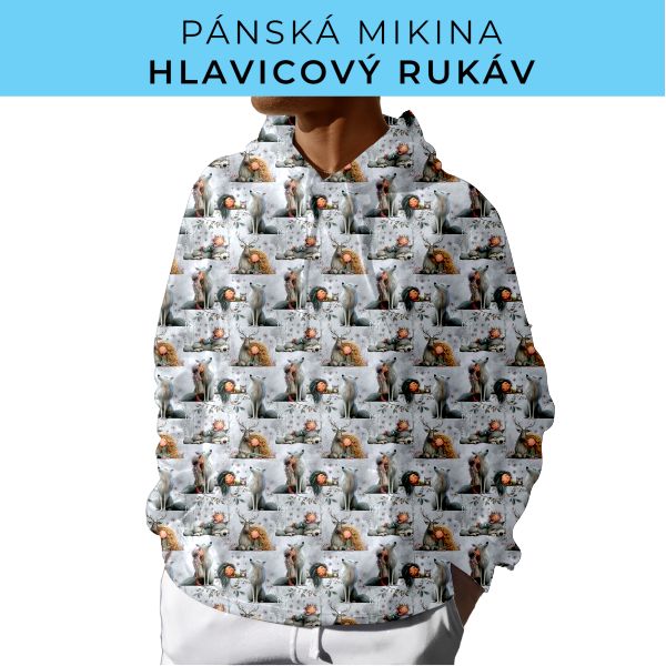 PÁNSKÝ střih - mikina s kapucí