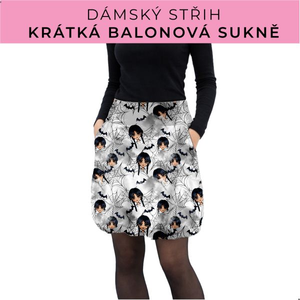 Dámský střih - balonová krátká sukně